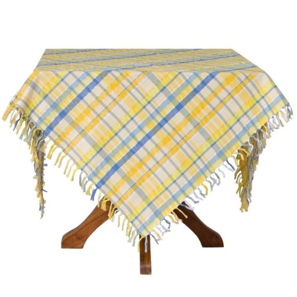 SOLD!April Cornell Seersucker Tablecloth 54x54 NWT - Picture 4 of 4